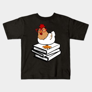 Chicken Book Nerd Love Reading Farm Kids T-Shirt